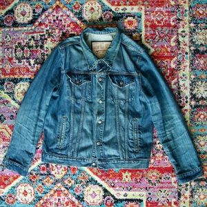 Vintage Arizona Jeans Distressed Trucker Jacket